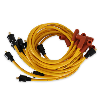 Spark Plug Wire Set- Super Stock Graphite Core 8mm- Chevy/ GMC V8 1955-74-Yellow - Photo - Primary Front