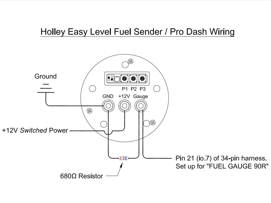 Holley Easy Level™ Fuel Level Sender - Photo - out of package Side