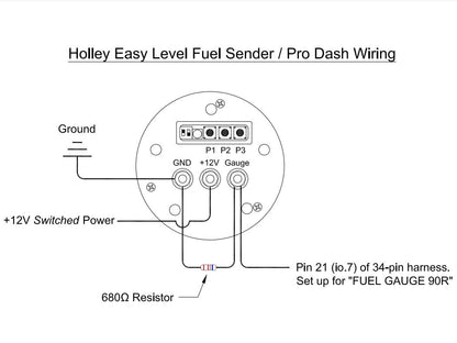 Holley Easy Level™ Fuel Level Sender - Photo - out of package Side