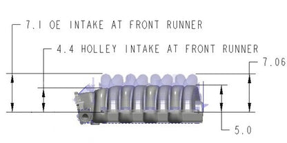 Holley Low-Profile Intake Manifold - Godzilla - Black Powdercoat - Photo - out of package Left