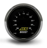 GAUGE KIT, BOOST 35 PSI - AEM Classic Boost Display Gauge Kit