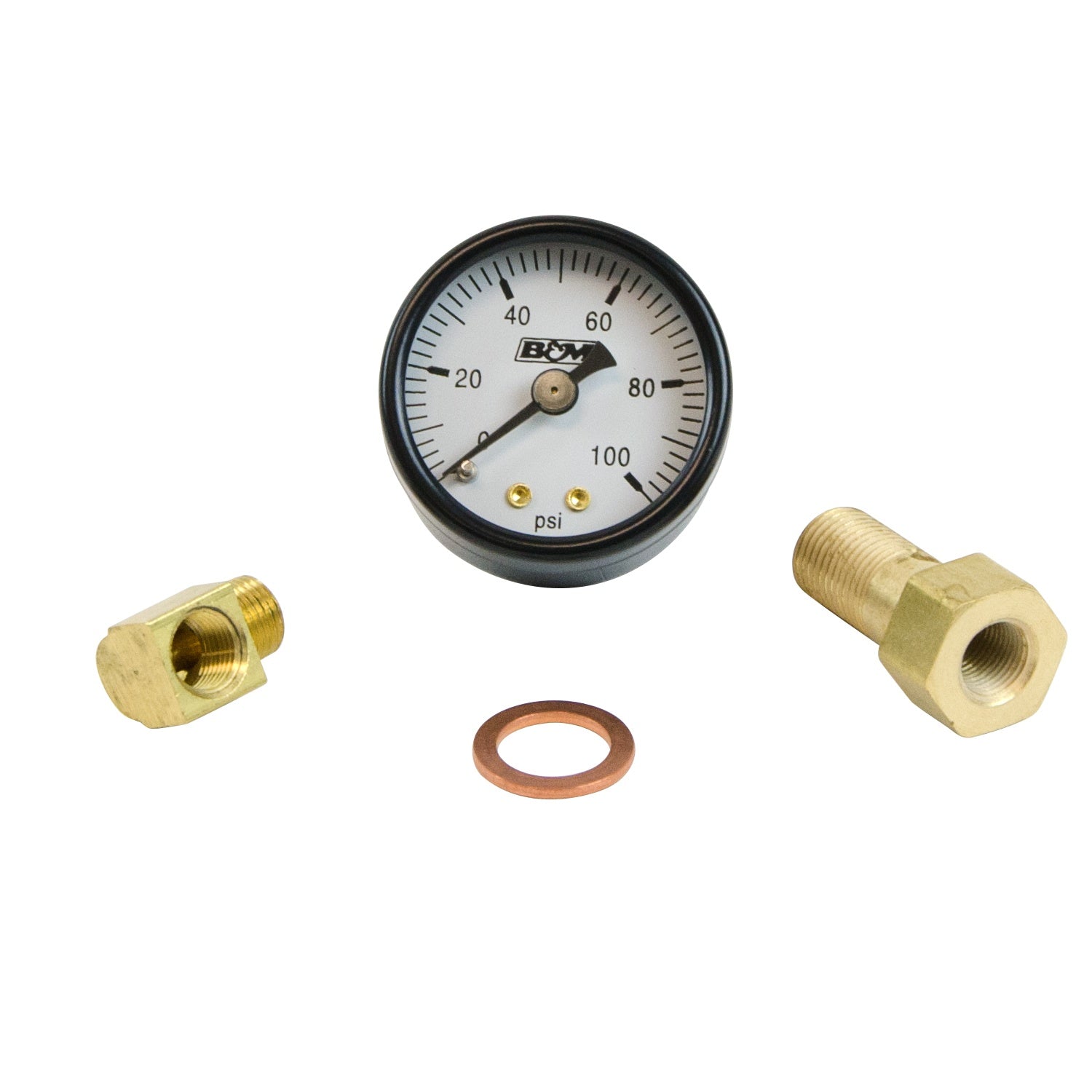 B&M Fuel Pressure Gauge - Photo - out of package Right