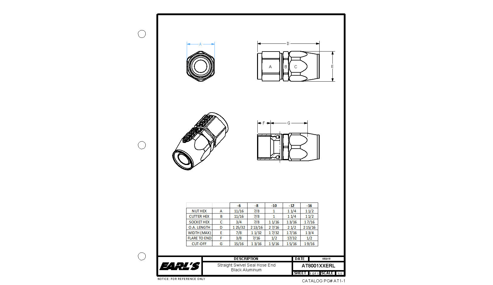 Earl's AT800116ERL primary image