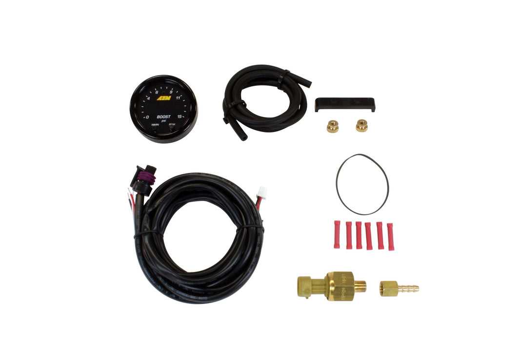 KIT DE MANOMÈTRES X, SURPRESSION DE CARBURANT 15 PSI - Kit de manomètres AEM série X