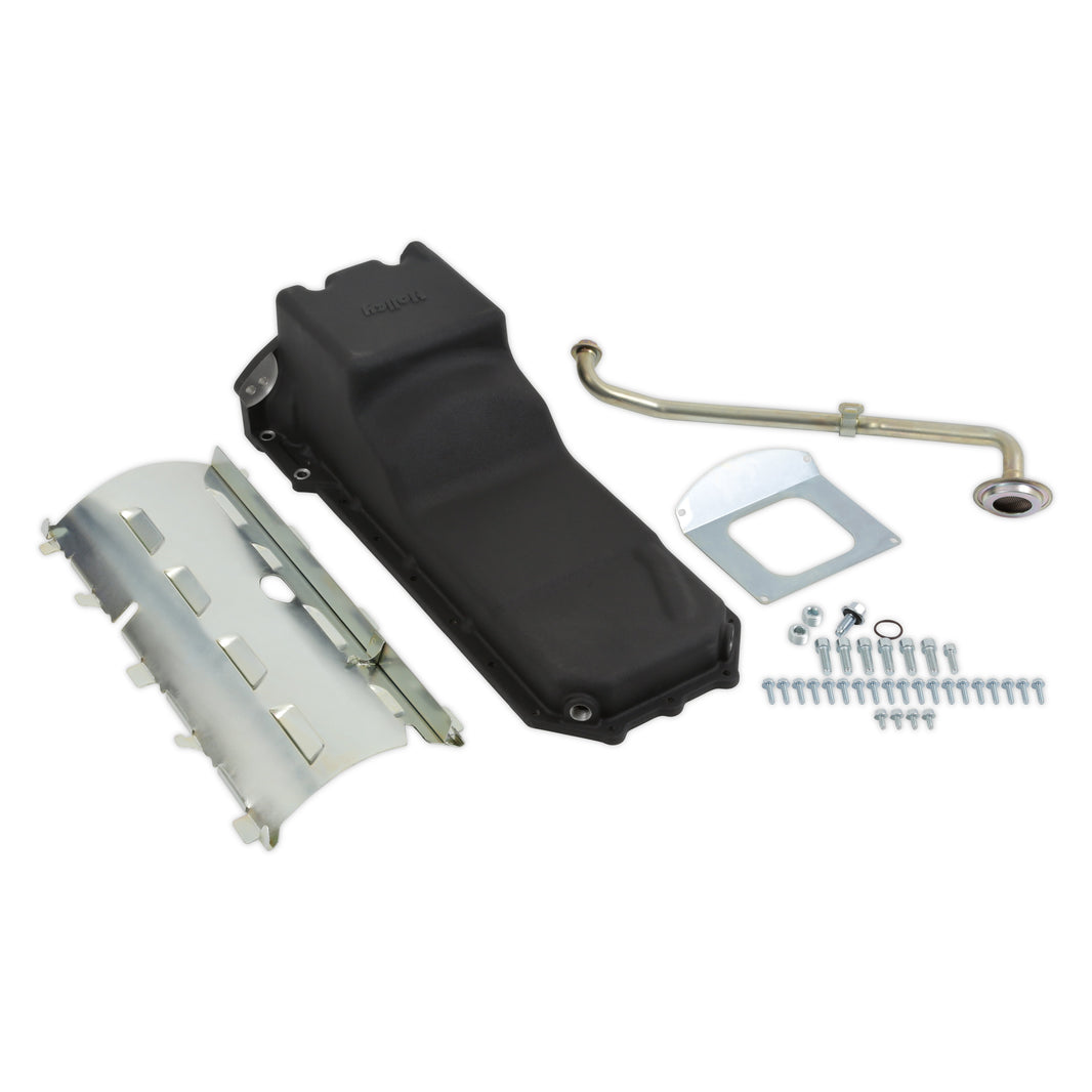 Holley Gen III Hemi Swap Oil Pan - Rear-Sump - Black - VVT - Photo - Primary Back