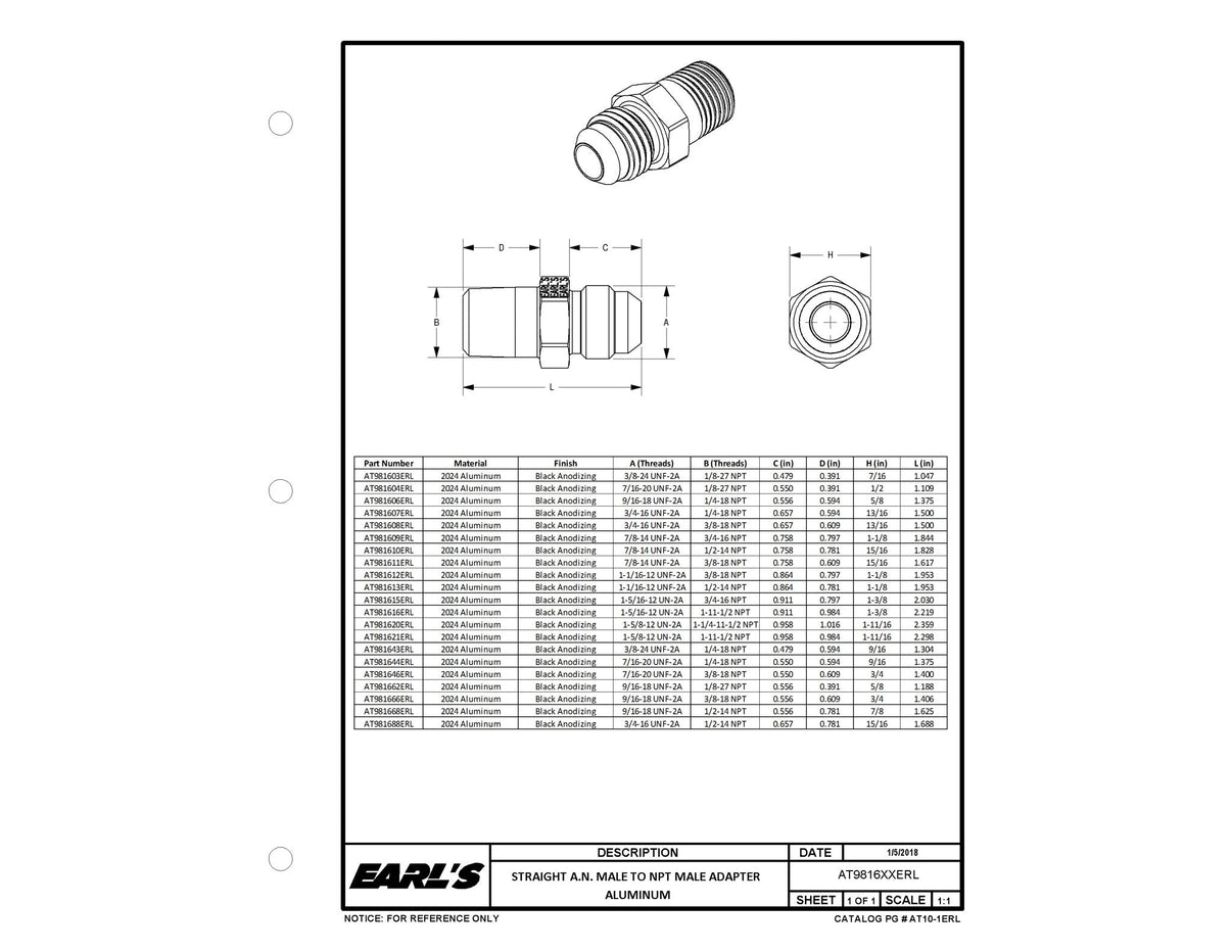 Earl's AT981646ERL primary image