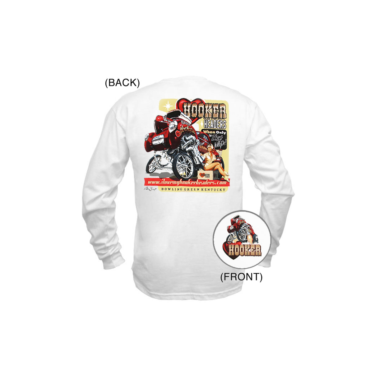 Hooker Willys Long Sleeve T-Shirt - Photo - Primary Front
