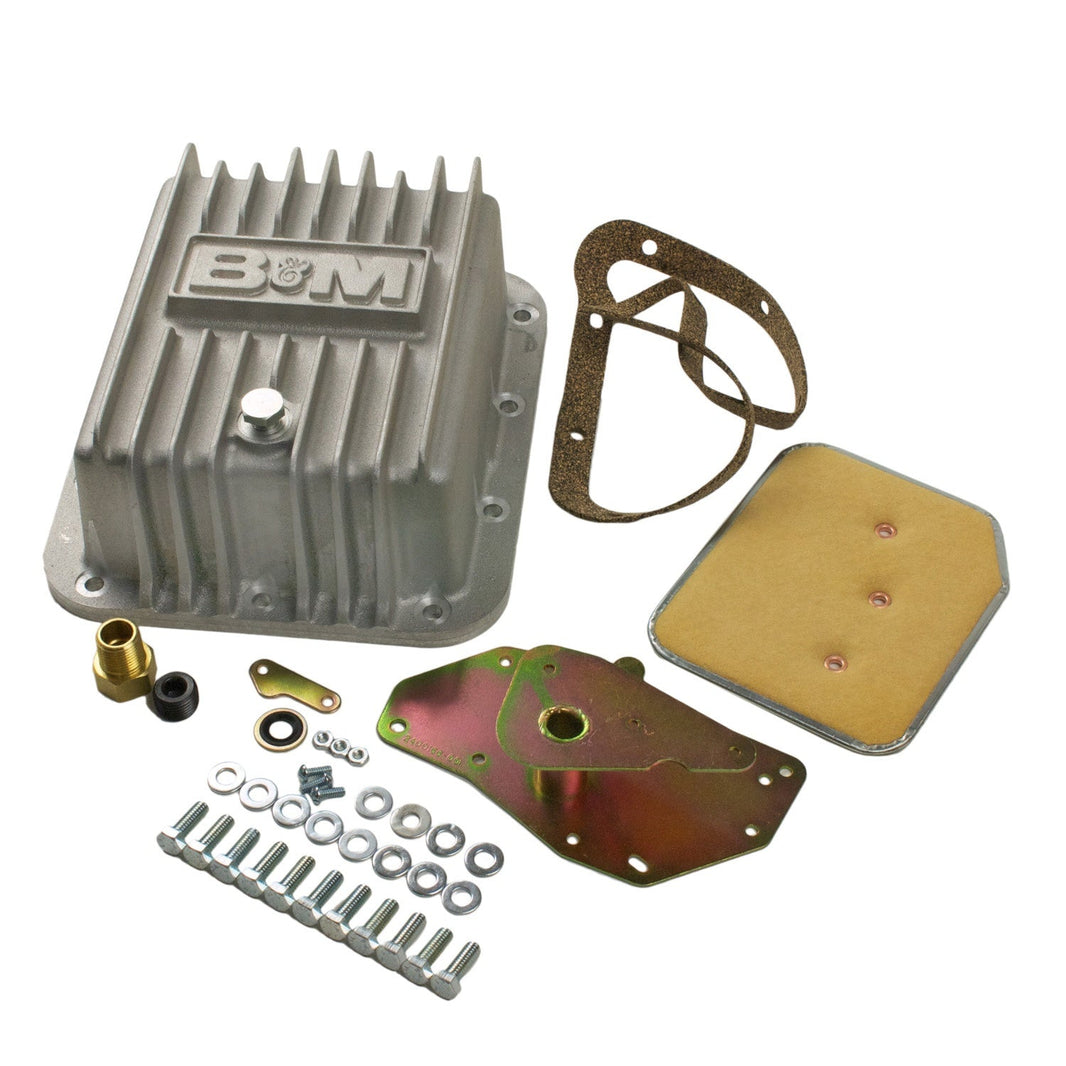B&M Hi-Tek Deep Transmission Pan -  Aluminum - Photo - Primary Front