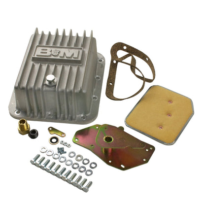 B&M Hi-Tek Deep Transmission Pan -  Aluminum - Photo - Primary Front