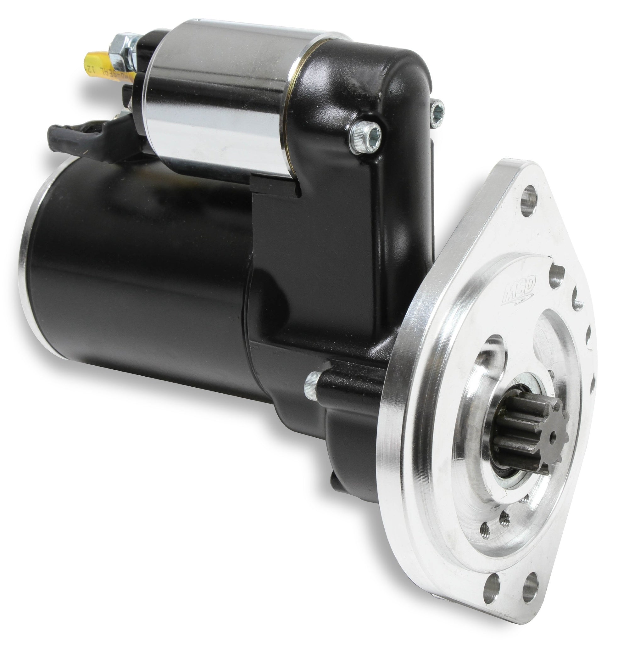 MSD DynaForce Starter - High Torque - Black - 3/4" Depth Ring Gear - Photo - Primary Front