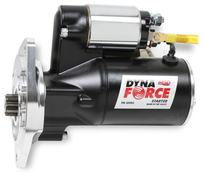 MSD DynaForce Starter - High Torque - Black - 3/4" Depth Ring Gear - Photo - Primary Right