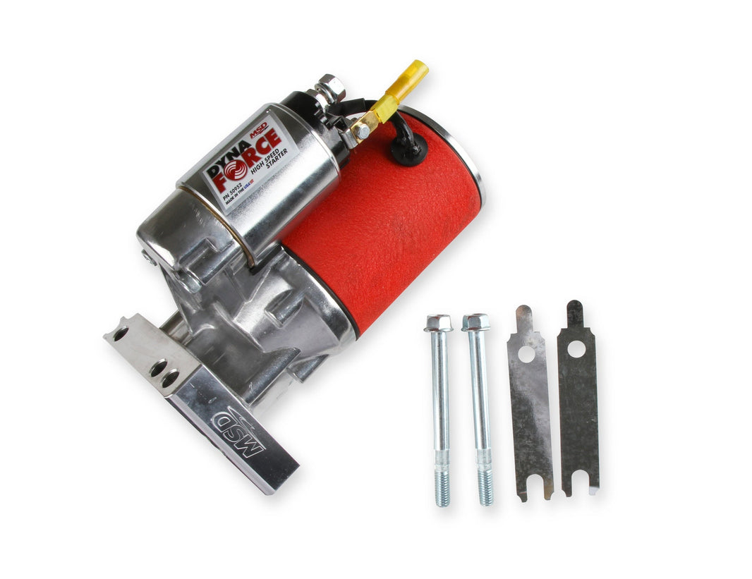 Démarreur haute vitesse pour Chevy 153/168 dents - Démarreur MSD DynaForce - Haute vitesse - Rouge