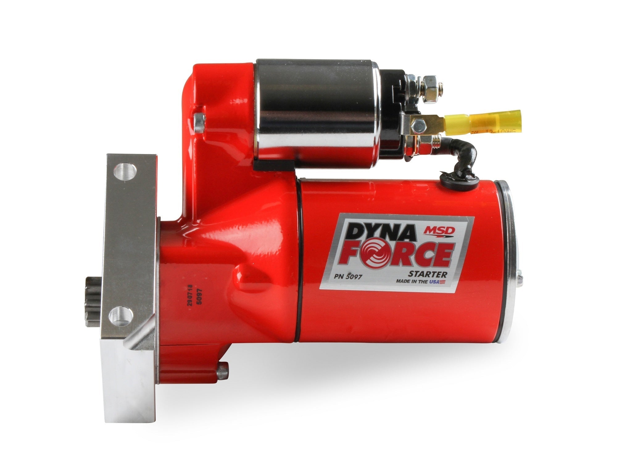 MSD DynaForce Starter - High Torque - Red - Photo - out of package Angle
