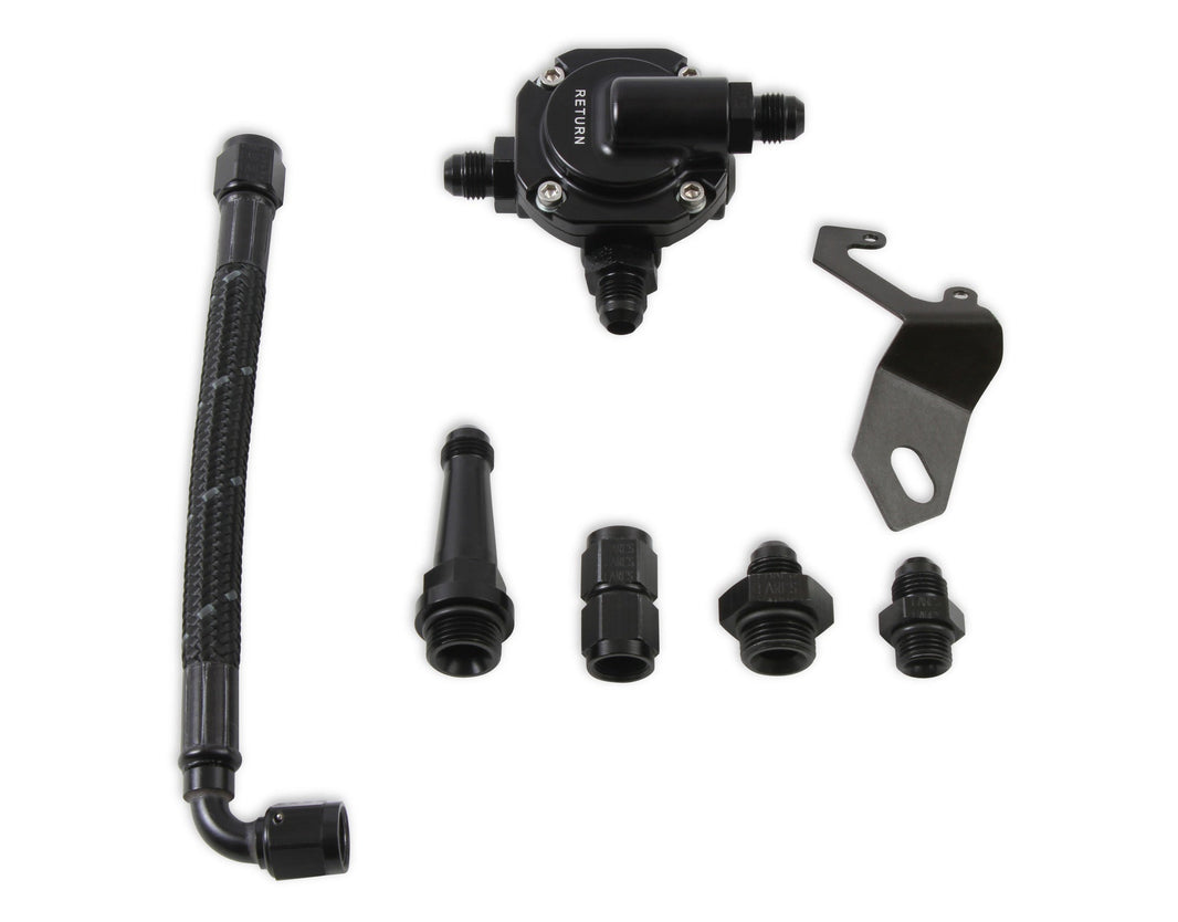 SNIPER/ TERM BRAIDED CROSSOVER W/ REG - Sniper EFI Stealth 4150 Braided Fuel Crossover Kit