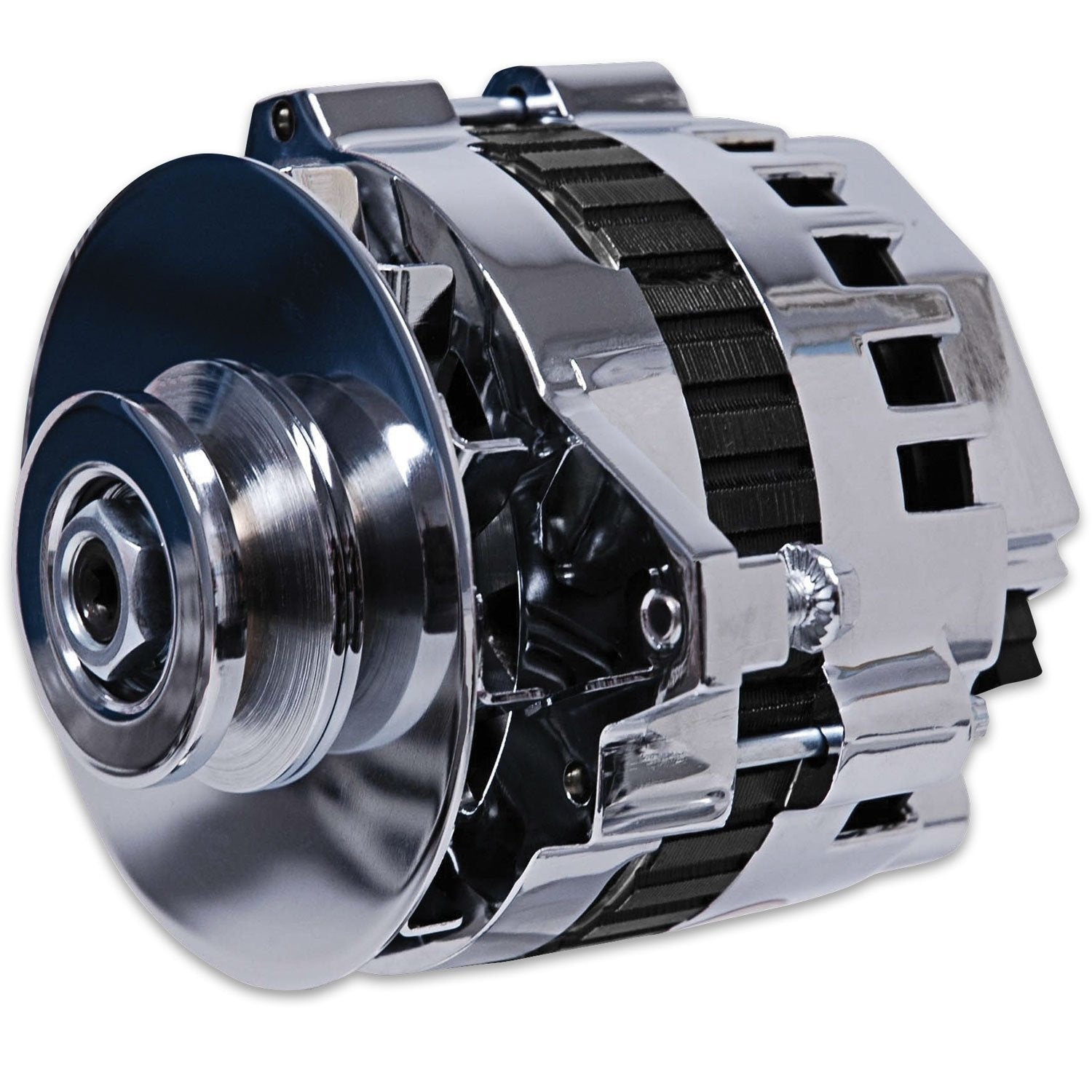 MSD DynaForce Alternator - 160 AMP - Chrome - Photo - Primary Front