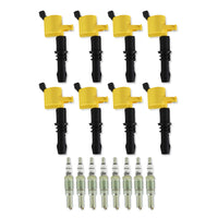 ACCEL Ignition Upgrade Kit- 2004-2008 Ford 4.6L/5.4L/6.8L 3-valve, yellow 8-pack