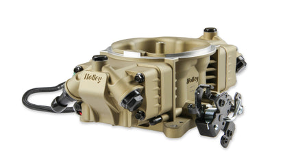 TERMX STEALTH 4150 4INJ GOLD - Holley EFI Terminator X Stealth 4150 Gasspjæld - Klassisk Guld