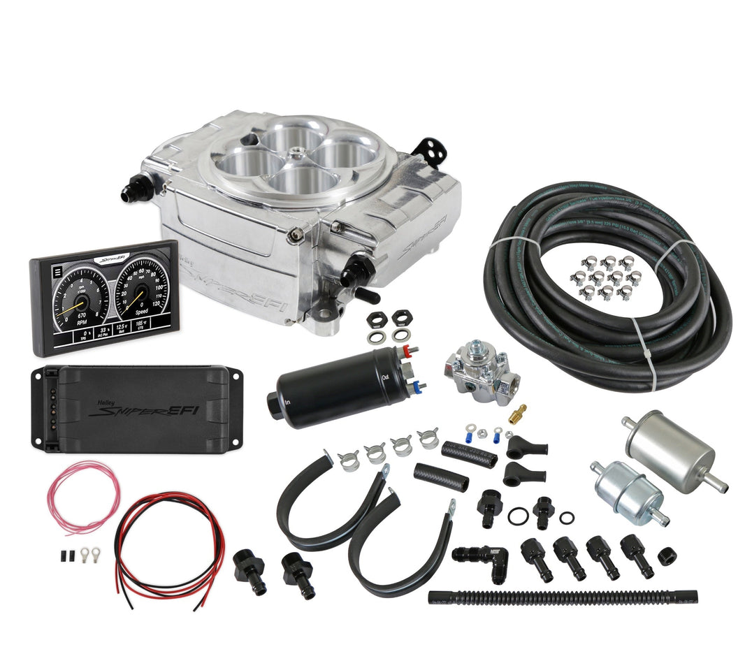 SNIPER 2 PDM 5" MASTER KIT POLISHED - Holley Sniper 2 EFI - Polished