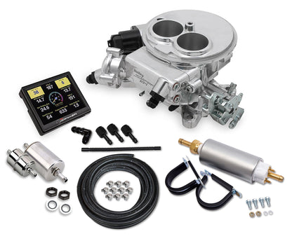 SNIPER 2300 MASTER KIT, POLERET - Holley Sniper EFI 2300 Master Kit - Skinnende