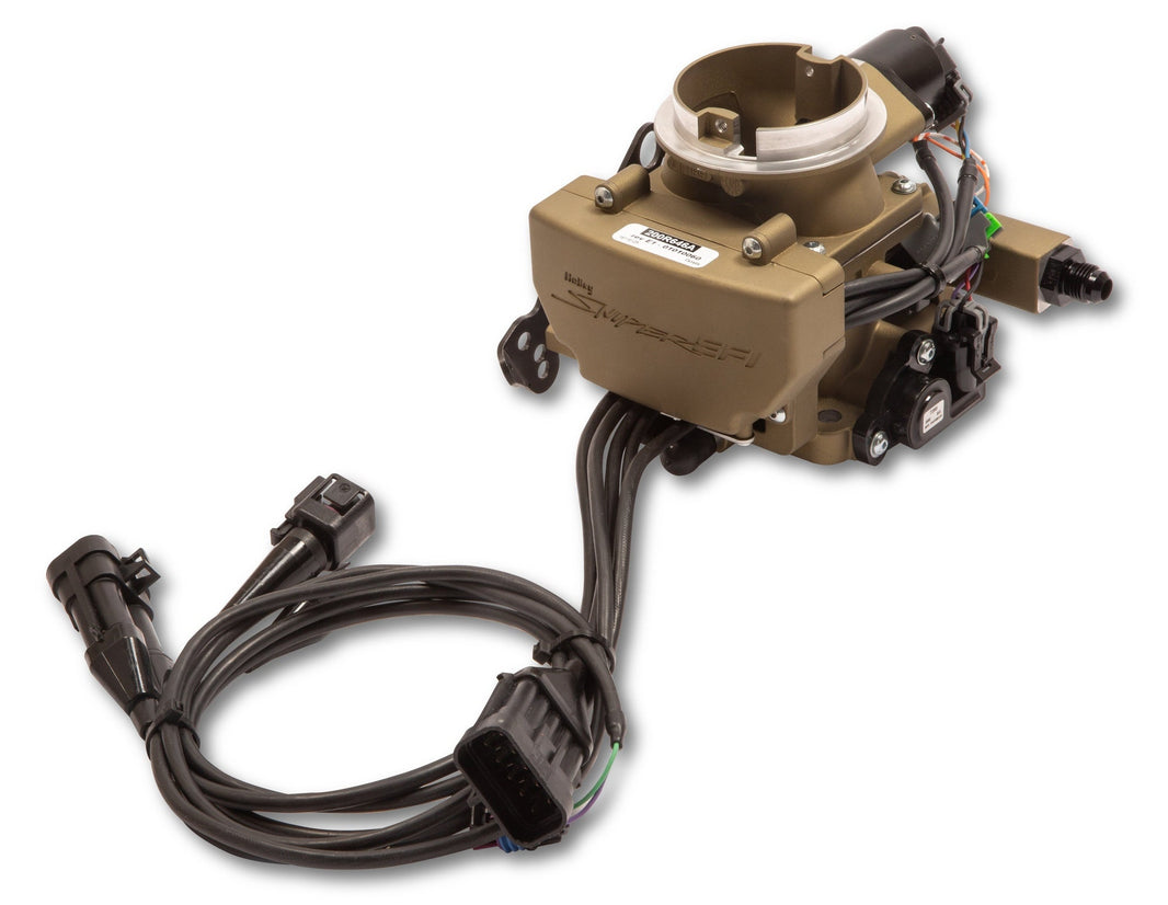 Carburateur Holley Sniper EFI 2GC petit alésage, or - Or classique