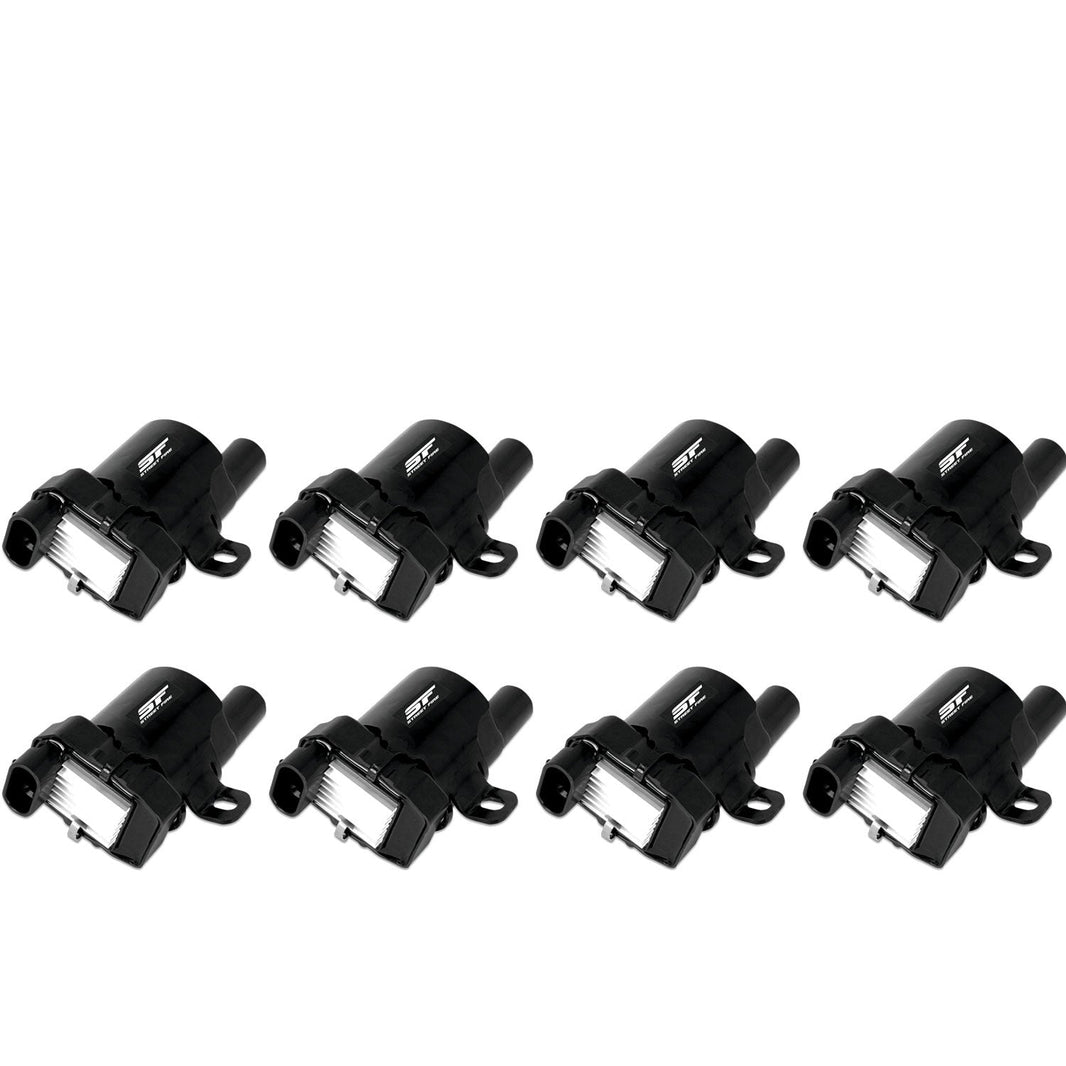 Street Fire Ignition Coils 1999-2007 GM L-Series Truck engines, Black, 8-Pack - Photo - Primary Top