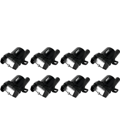 Street Fire Ignition Coils 1999-2007 GM L-Series Truck engines, Black, 8-Pack - Photo - Primary Top