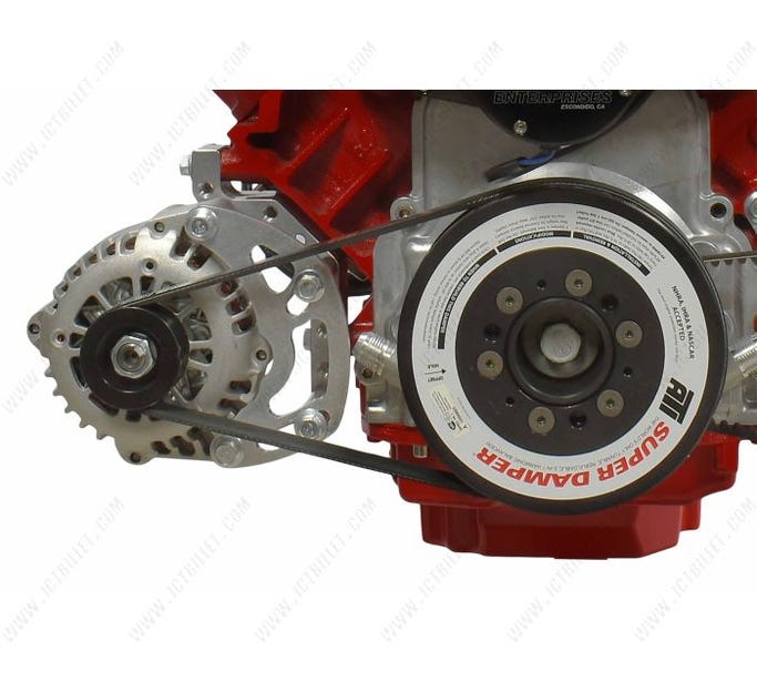 ICT Billet Corvette Spacing Alternator Bracket - 551177LS0-1