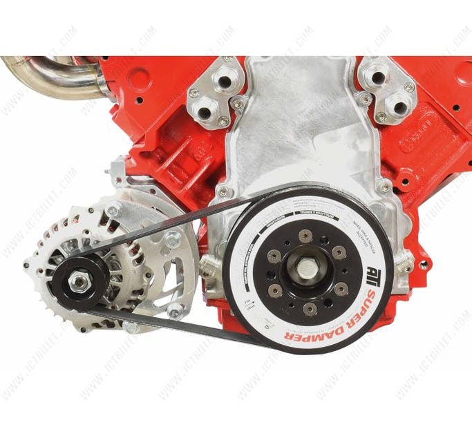 ICT Billet LS Camaro Spacing Low Mount Alternator Bracket - 551177LS0-2