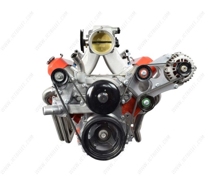 ICT Billet LS Truck Heavy Duty Billet Alternator Bracket - 551566-3