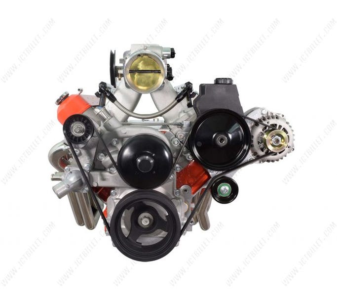 ICT Billet LS Truck High Mount Alternator/Power Steering Mount Kit - 551577-3
