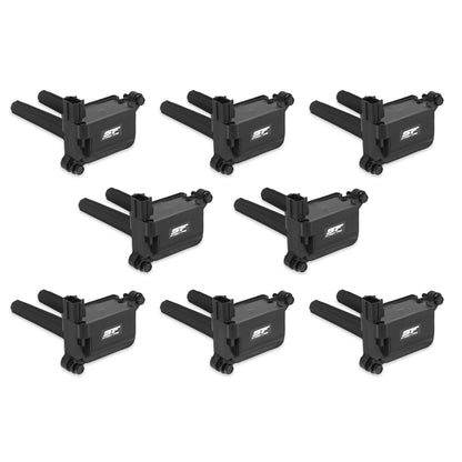 Bobines d'allumage Street Fire pour moteurs HEMI 5,7/6,1 L (2005-2014), lot de 8, noires (2005-2024), compatibles avec les modèles 5,7/6,1/6,2/6,4 L.