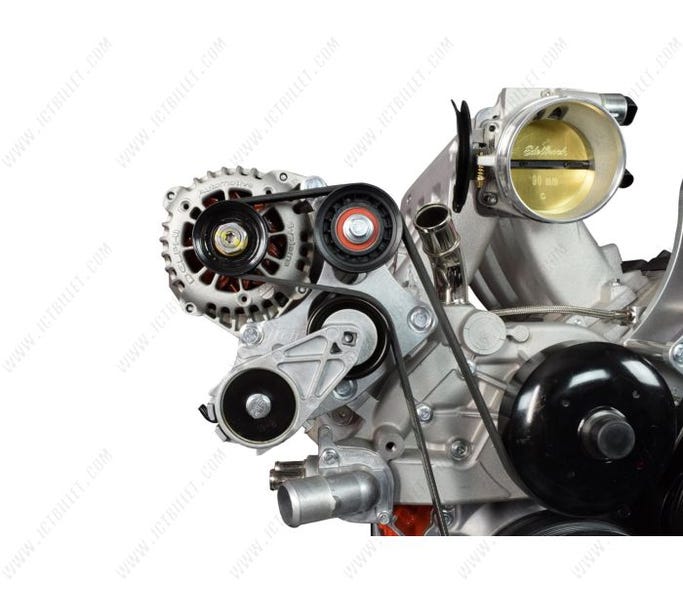 ICT Billet Alternator Bracket Kit - for S10 LS Swaps