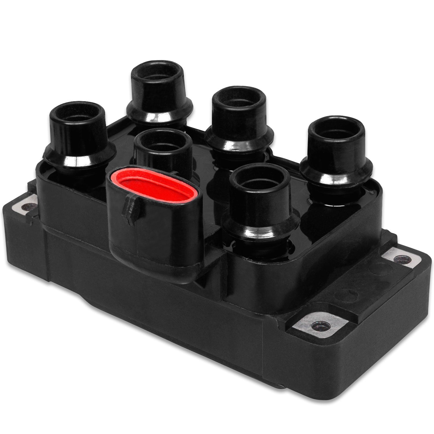 Street Fire Ignition Coil Pack, 1994-2000 Ford 6-Tower DIS Style, Black, Single - Photo - Primary Front