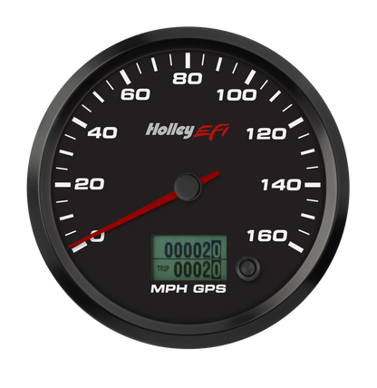 4-1/2 SPEEDOMETER, 0-160 MPH, GPS, SORT - Holley EFI GPS Speedometer