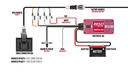 BLK MSD-6AL, Digital Ignition w/rev Cont - MSD Digital 6AL Ignition Control - Black