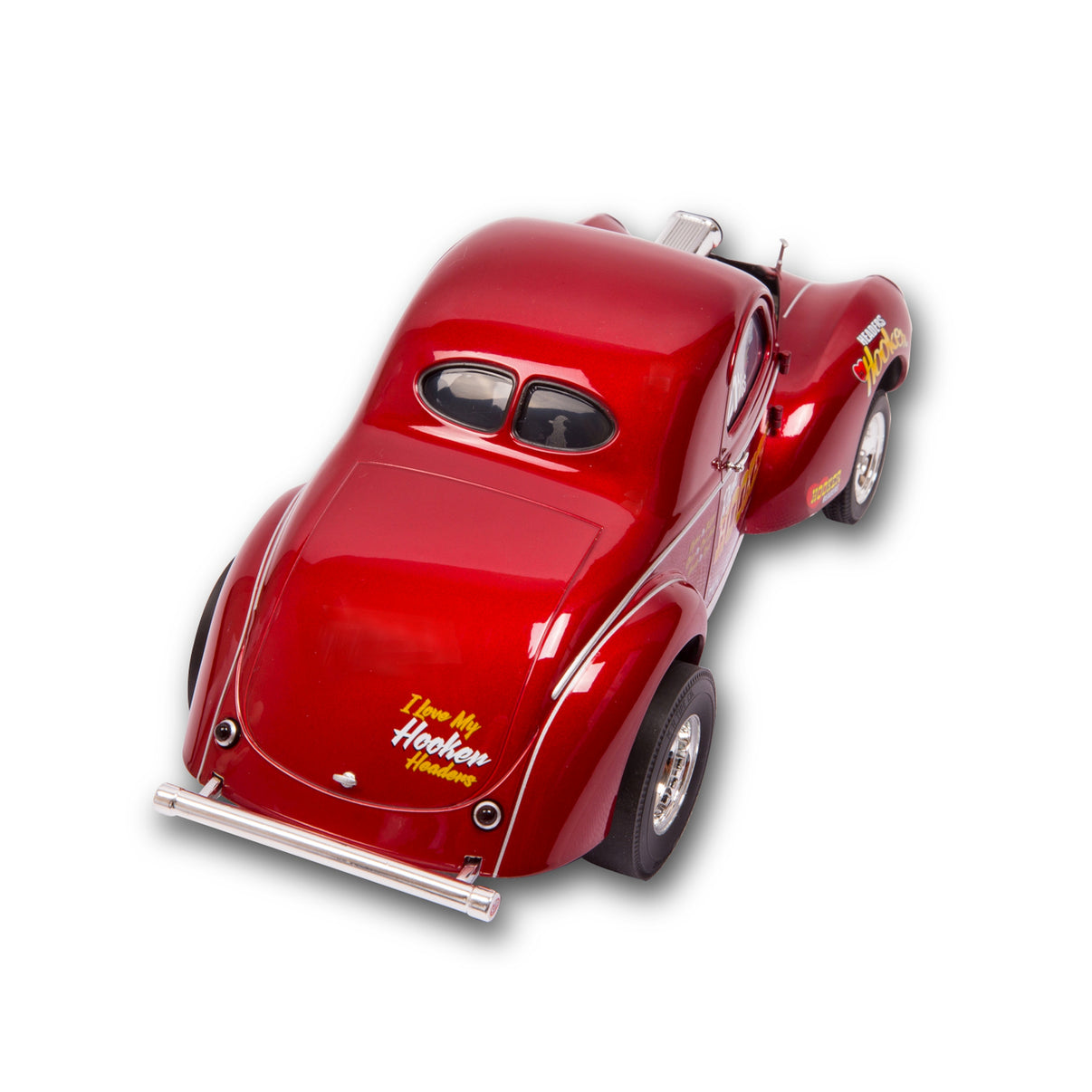Hooker Headers 1941 Willys Gasser Diecast Model - Photo - out of package Top
