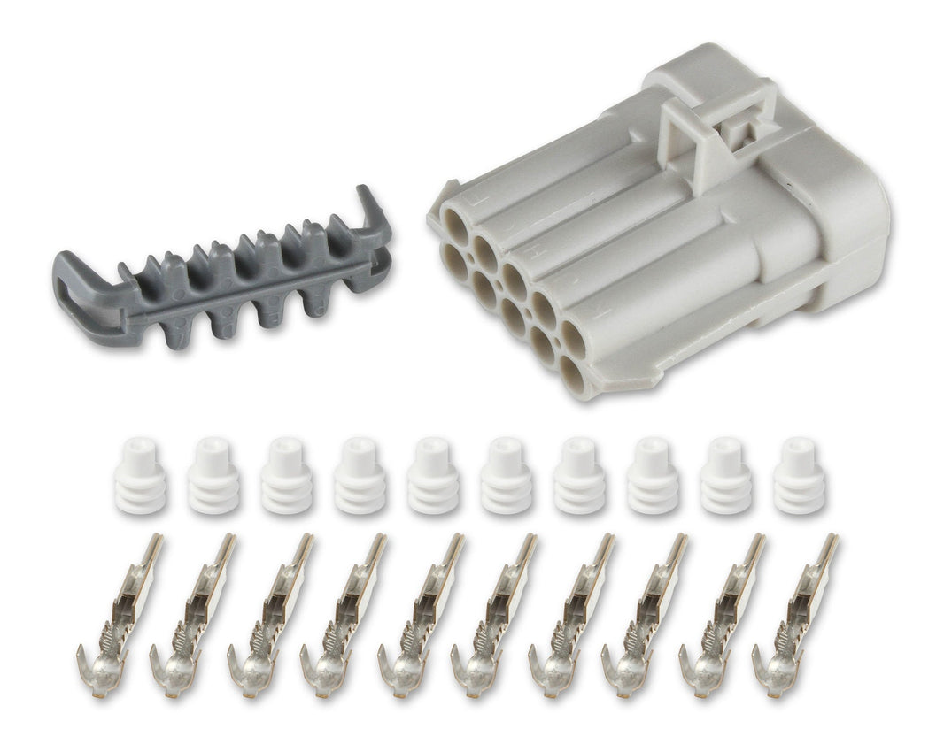 METRIPACK, 10 BROCHES MÂLE, GRIS - Connecteur d'injecteur - Côté faisceau principal