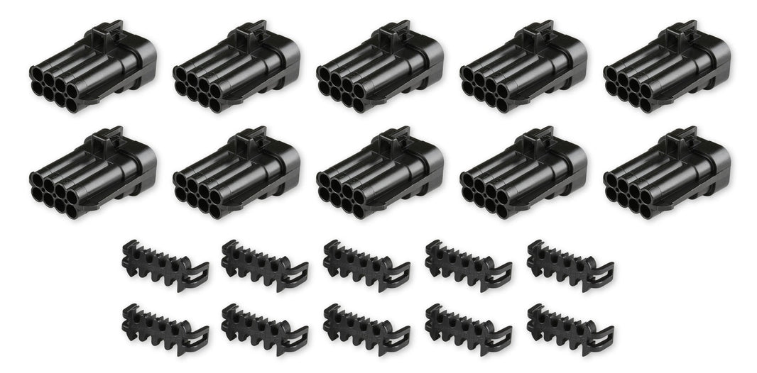 METRIPACK, 8 PIN, MALE, BLACK (10-PACK) - Wideband Connector - Main Harness Side