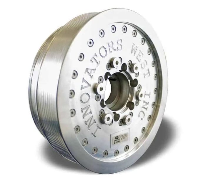 Innovators West Damper - LS1/LS2/LS6 Corvette - 10-RIB - 10% Overdrive - Iw844