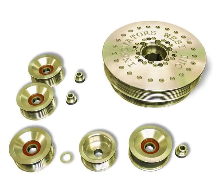 Innovators West 8-RIB Conversion Kit - 13-15 Camaro - for Electric P/S - 10% Overdrive - 1025