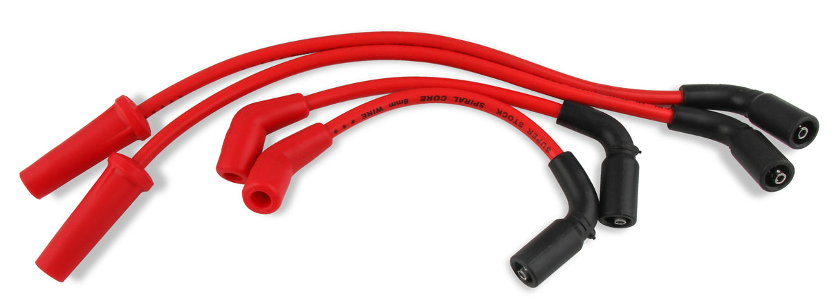Custom Wire Set - 2018-up Harley Davidson Softail® - 8mm - Red - Photo - Primary Front