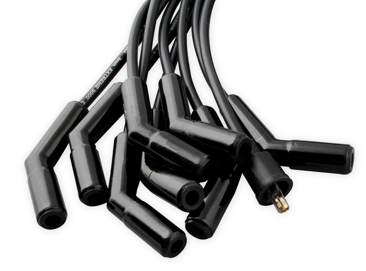 Spark Plug Wire Set - Universal - 135 Deg Black Ceramic Boots - Photo - out of package Left