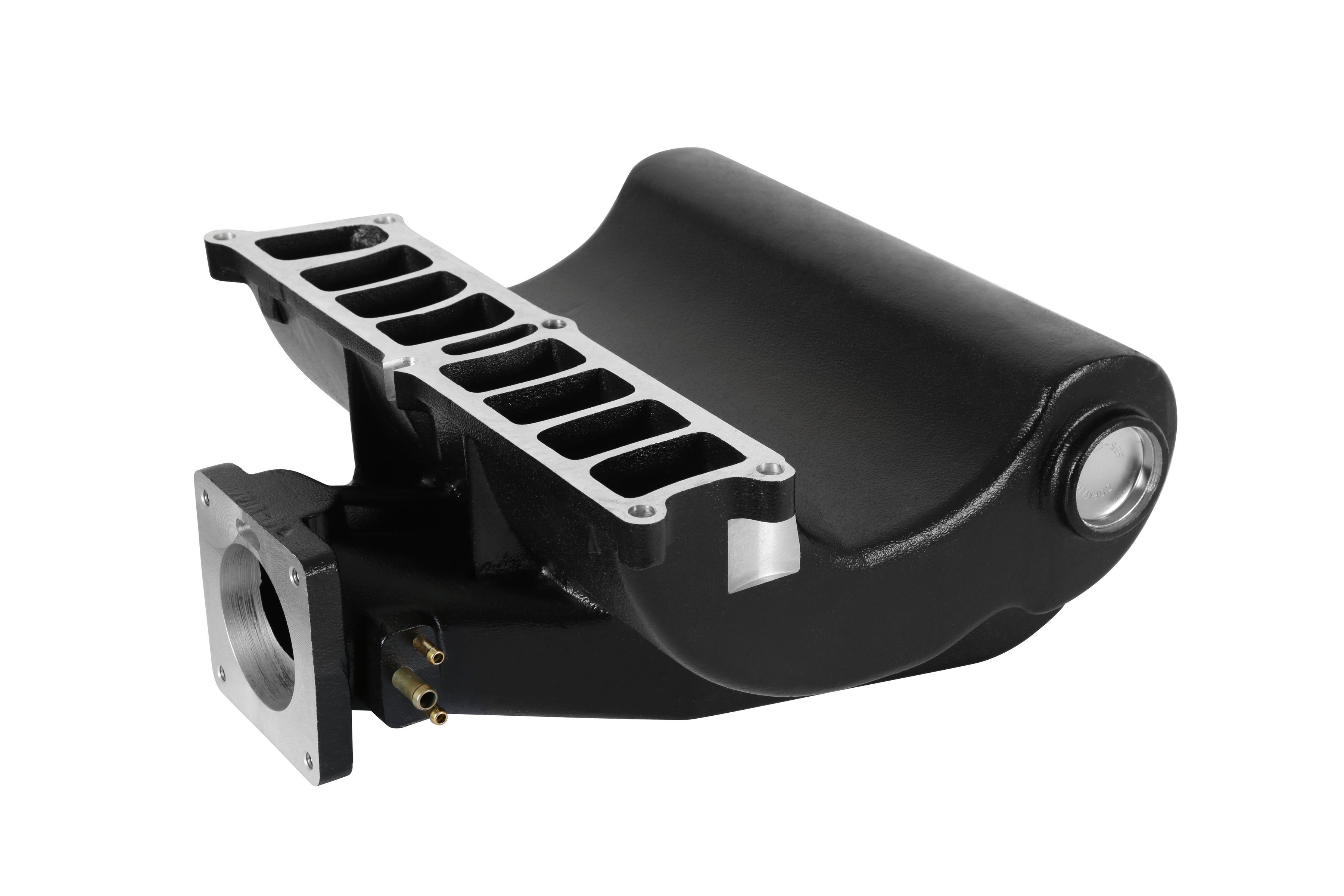 Holley SysteMAX Intake - Ford Small Block V8 - Black Ceramic Coated - Photo - out of package Left