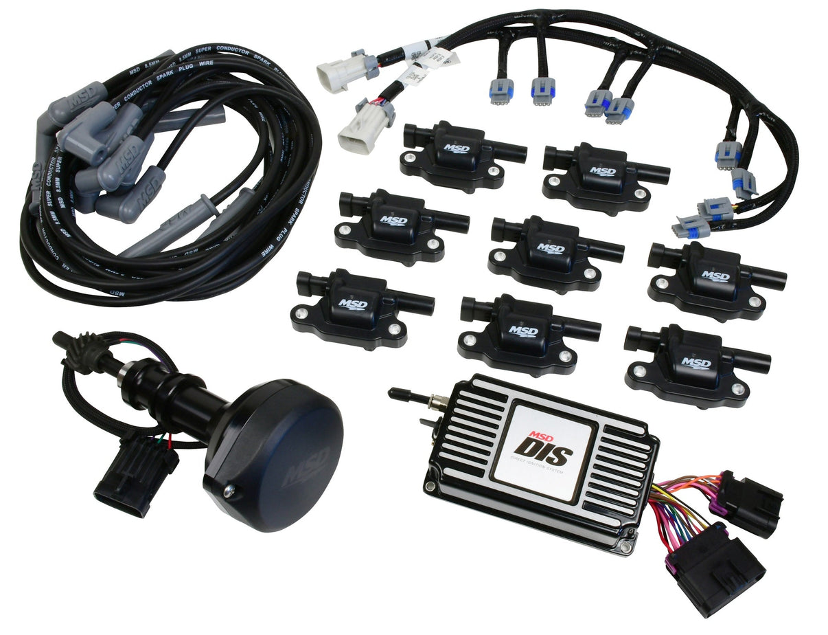 MSD DIS Direct Ignition System Kit - Black - Photo - Primary Front