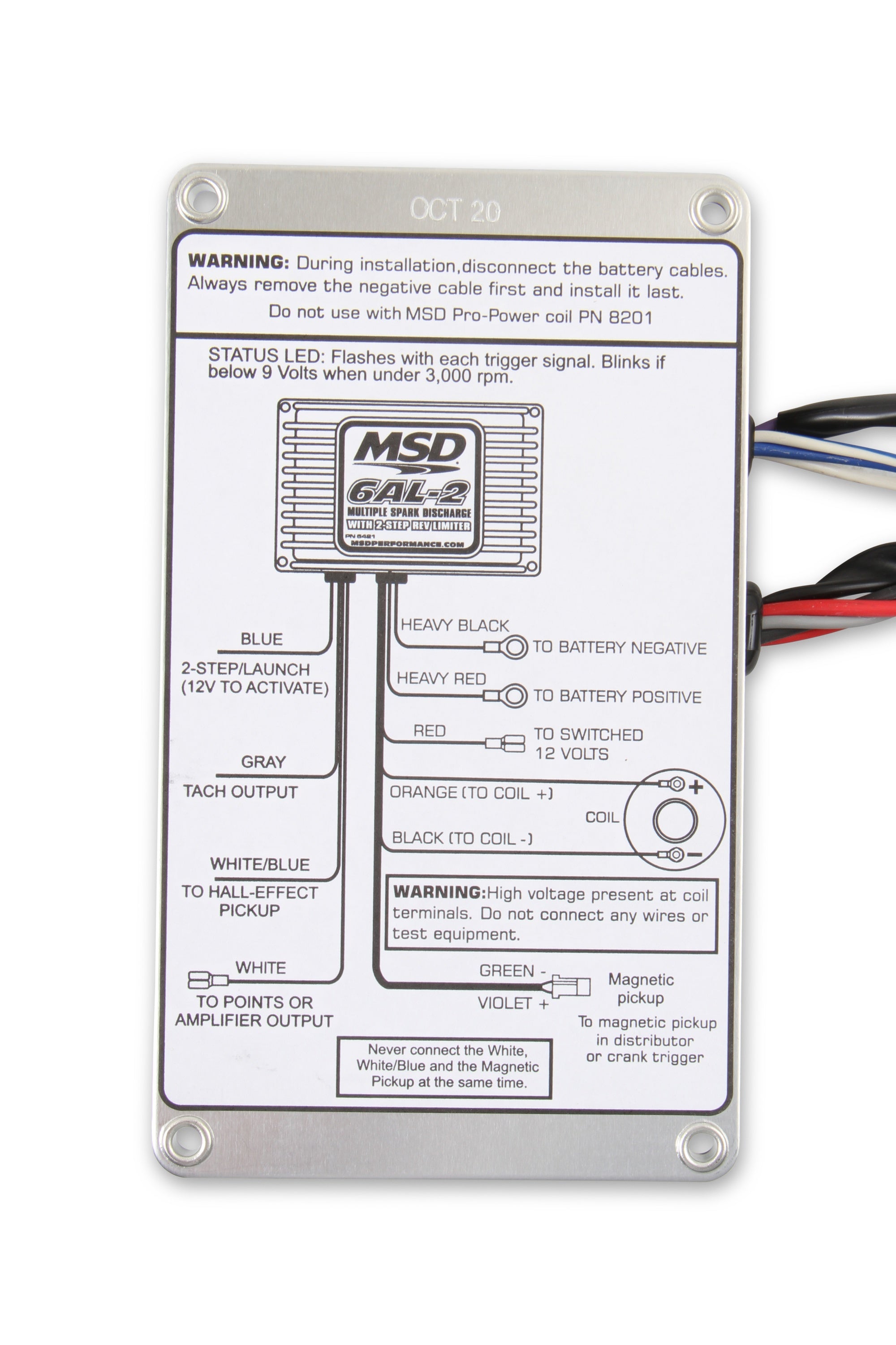 MSD 6AL-2 Ignition Control - Black - Photo - out of package Top
