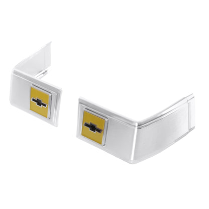 1981-1987 C10 CAB RR MLDG 3PCS/SET W/HAR - Brothers Trucks Cab Moldings - Rear - 3-Piece Set