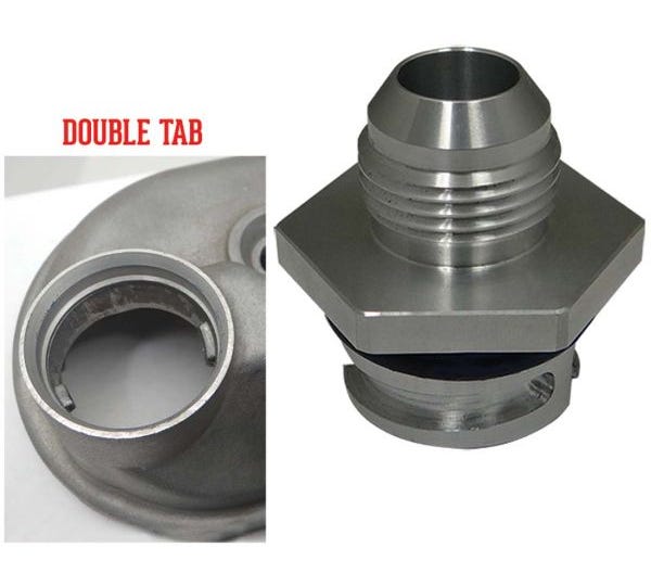 Moroso -12AN Male Kit for Valve Cover - for Double Tab Covers - 68843