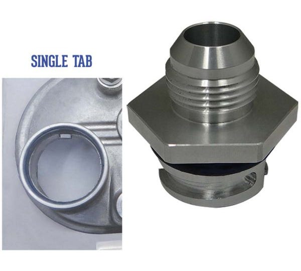 Moroso -12AN Male Kit for Valve Cover - for Single Tab Covers - 68845