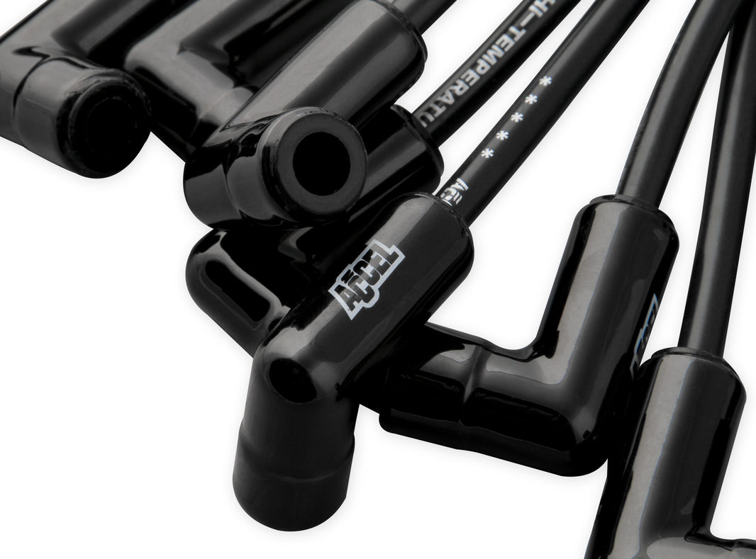 Jeu de câbles d'allumage - Chevy Small Block - HEI 75-86 - Câbles sous cache-culbuteurs - Noir