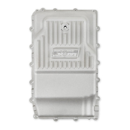 B&M Hi-Tek Heavy-Duty Deep Transmission Pan -  Ford 10R80 - Aluminum - Natural - Photo - out of package Back